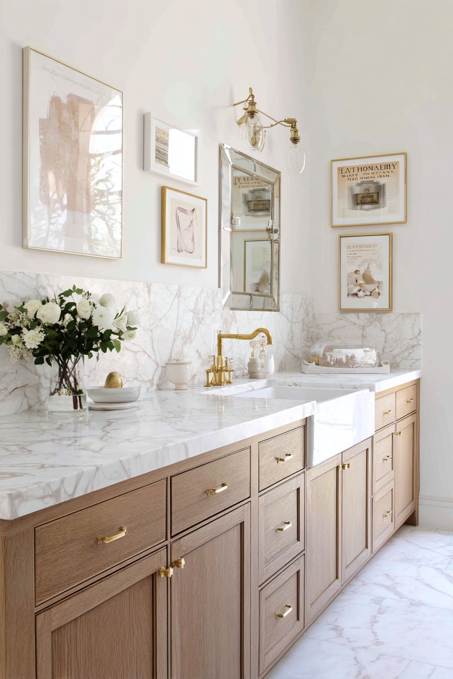 Dual-Material Countertop Design