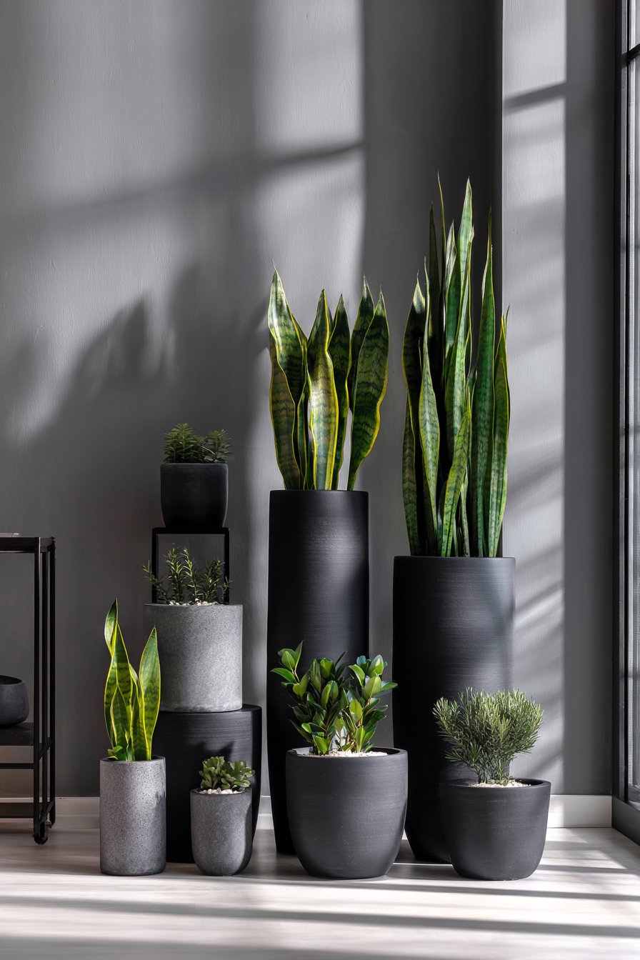Architectural Plant Display Corner