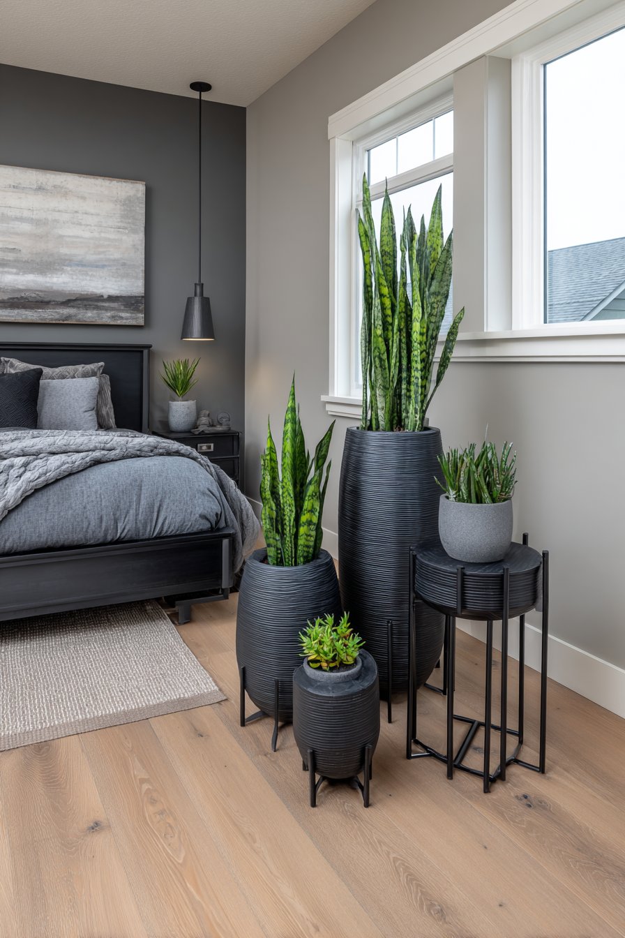 Architectural Plant Display Corner