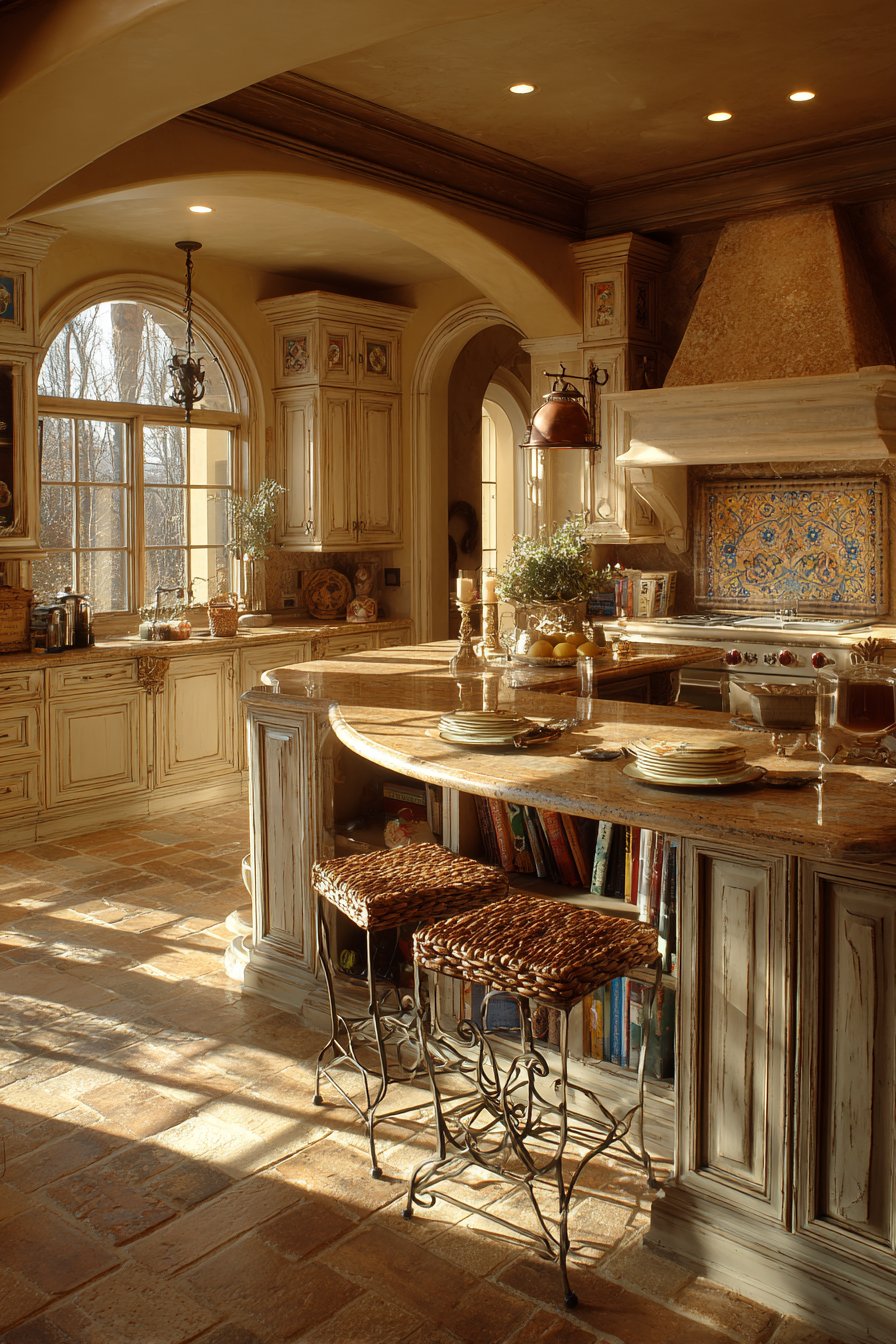 Mediterranean Arched Island