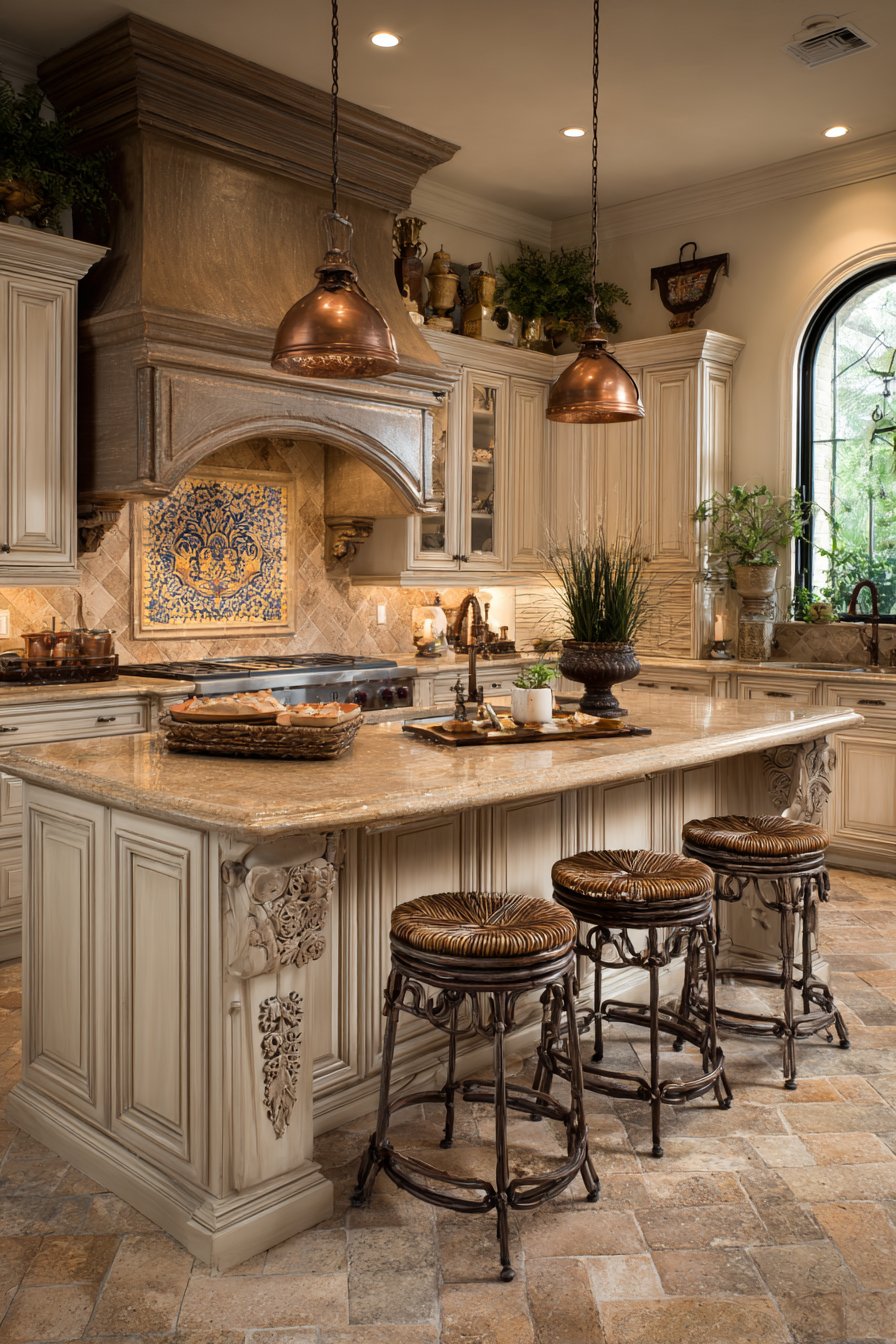 Mediterranean Arched Island