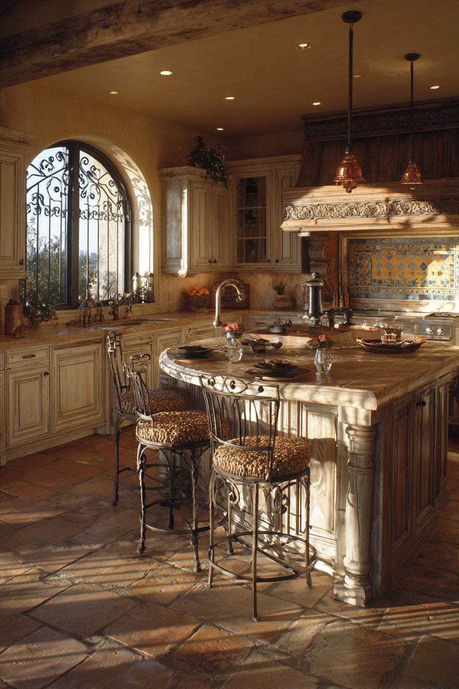 Mediterranean Arched Island