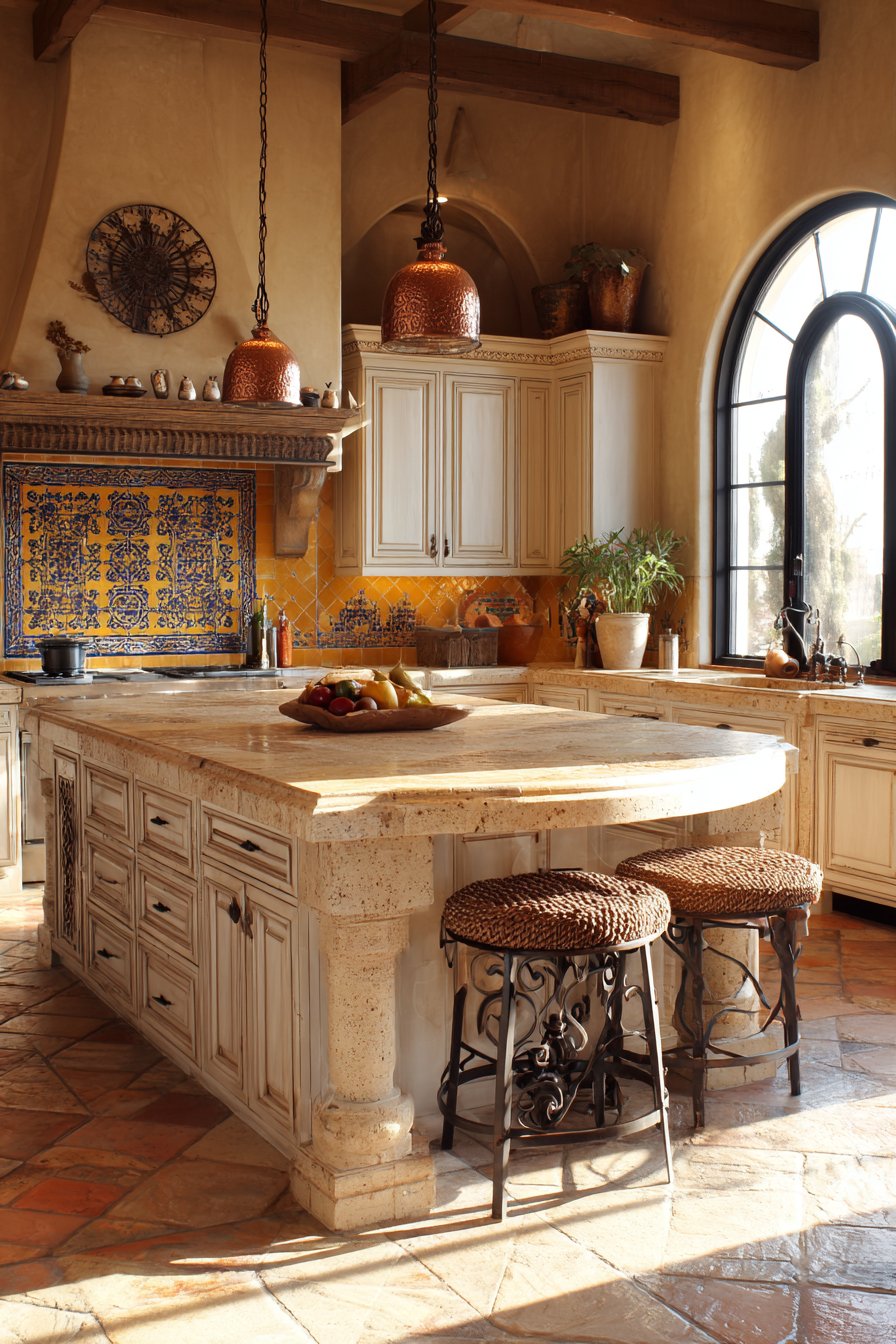 Mediterranean Arched Island