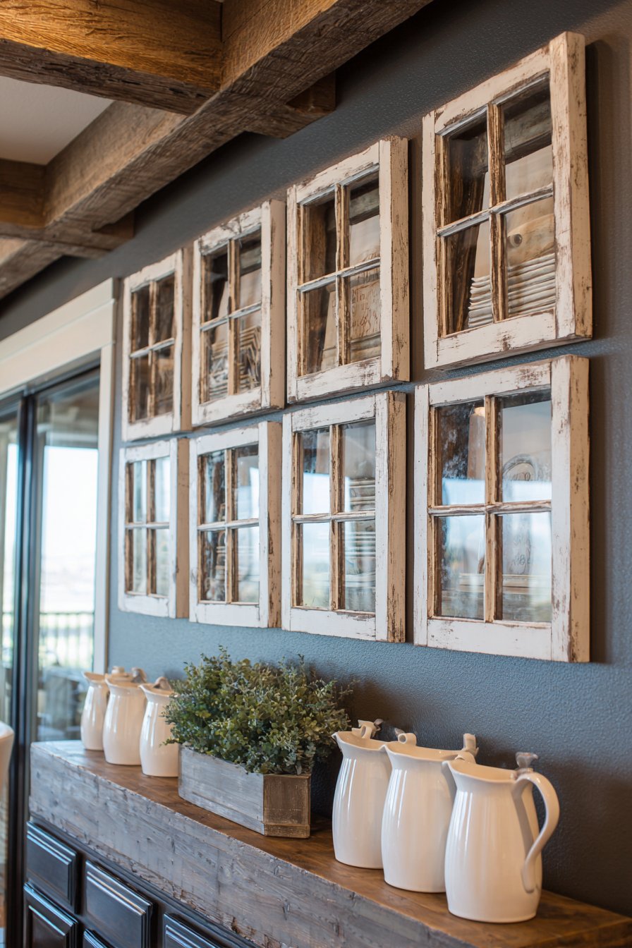 Contemporary Farmhouse Window Grid