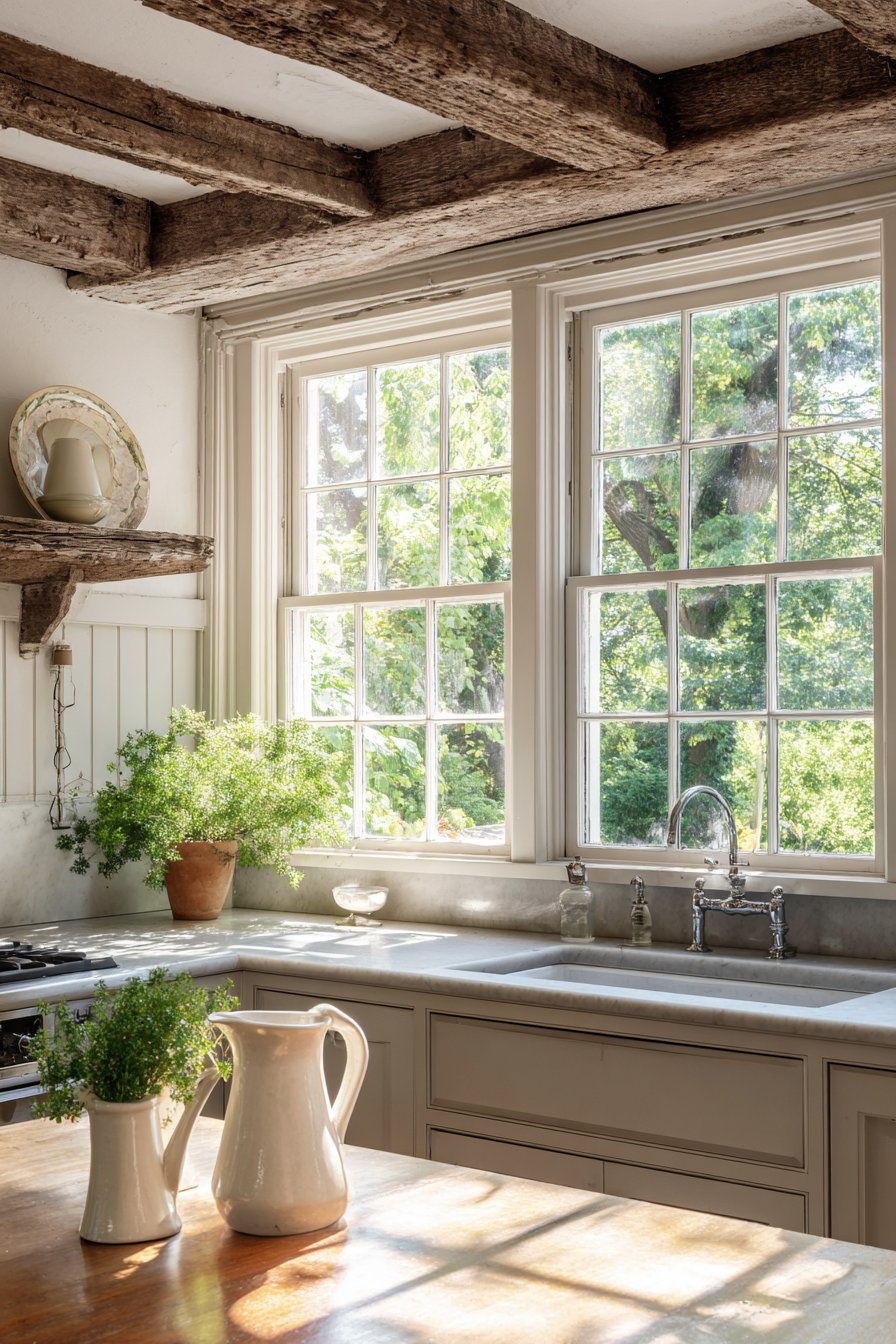 Contemporary Farmhouse Window Grid