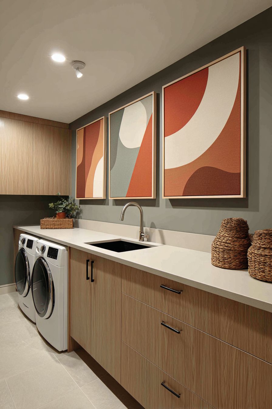 Contemporary Geometric Triptych