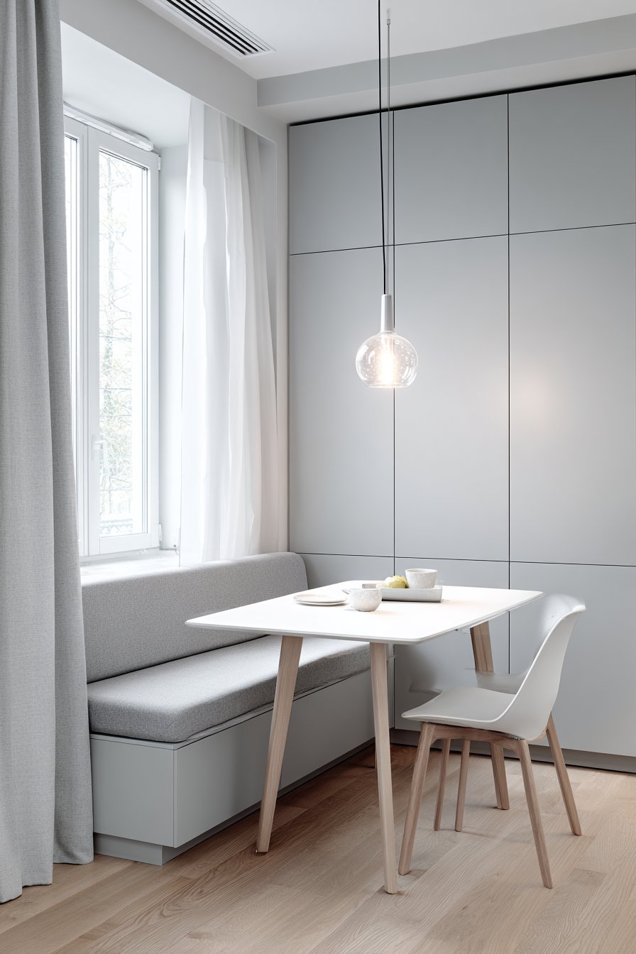 Integrated Breakfast Nook with Built-In Seating