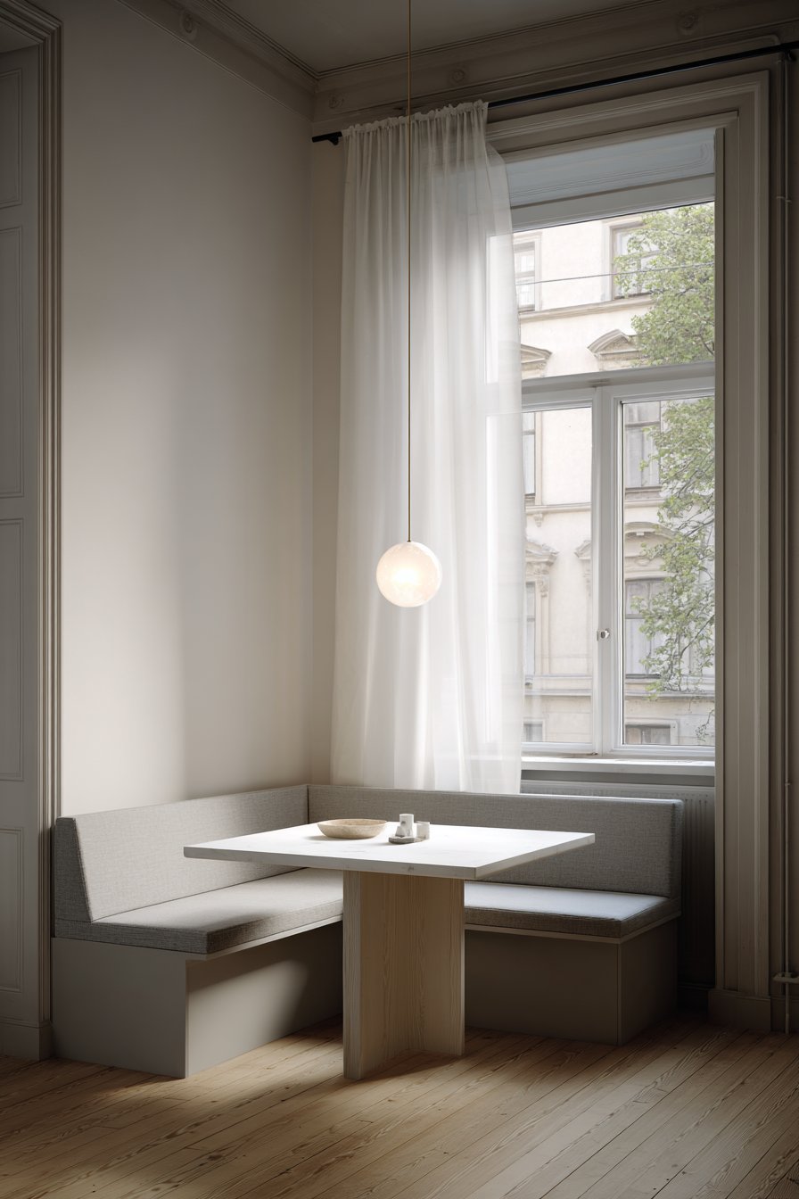 Integrated Breakfast Nook with Built-In Seating