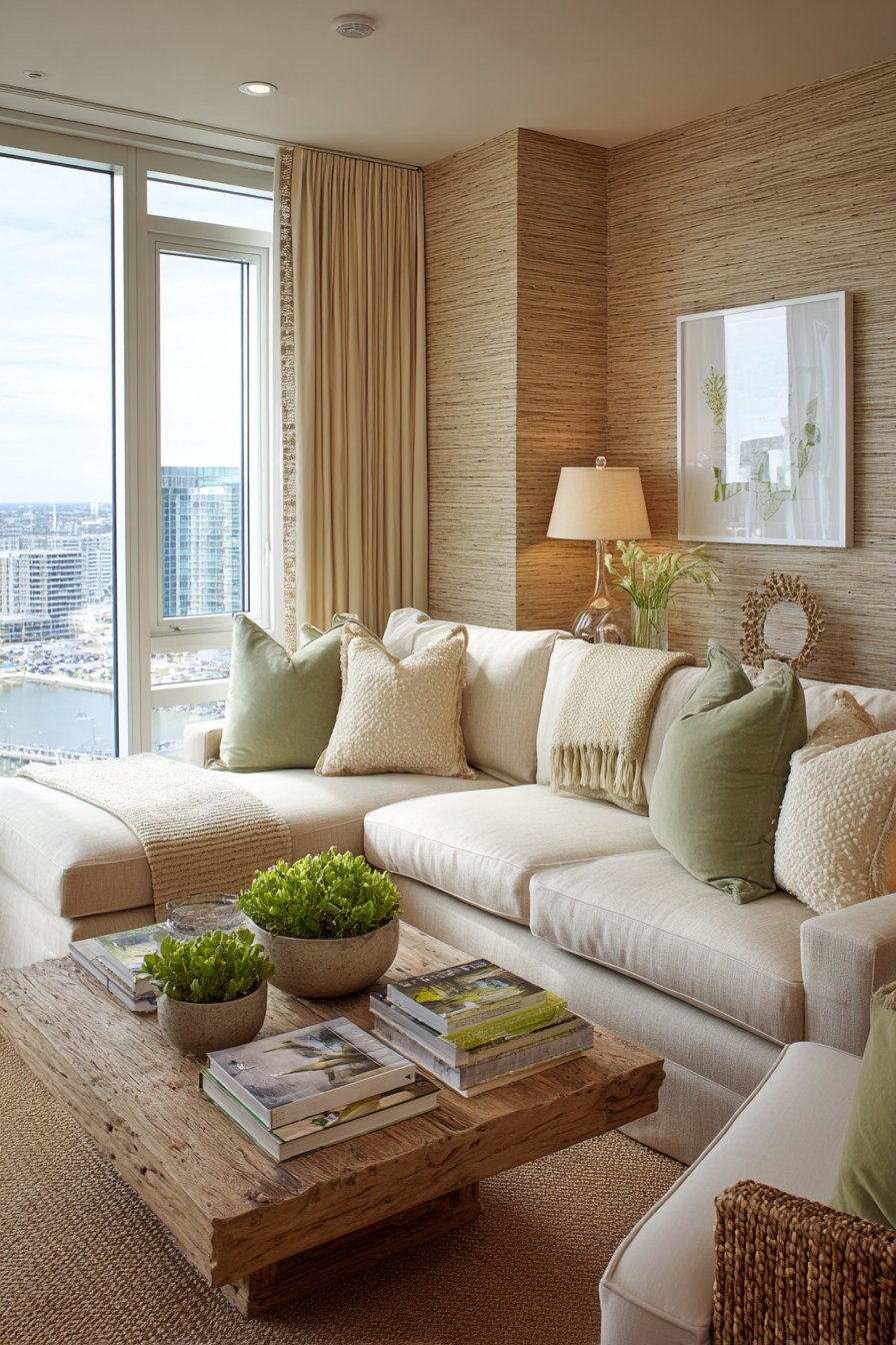 Textured Grasscloth Wall Treatment