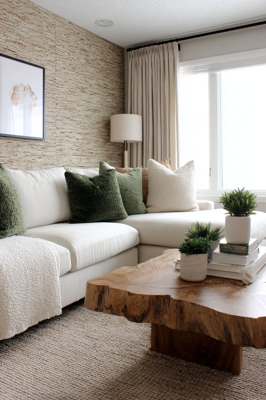 Textured Grasscloth Wall Treatment