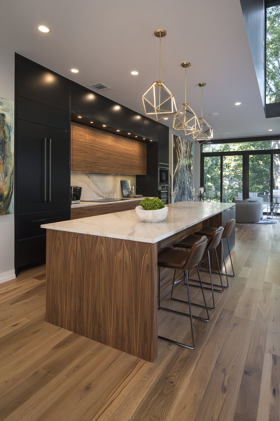 Contemporary Bold Two-Tone with Walnut