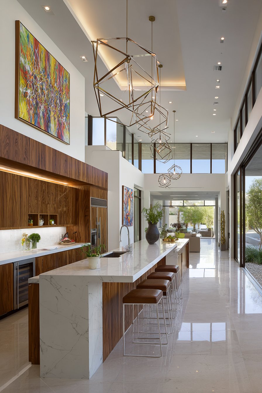 Contemporary Bold Two-Tone with Walnut