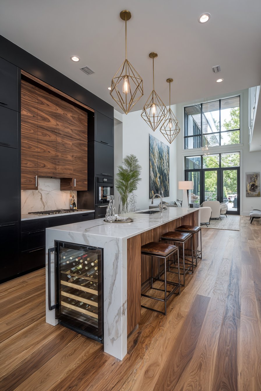 Contemporary Bold Two-Tone with Walnut