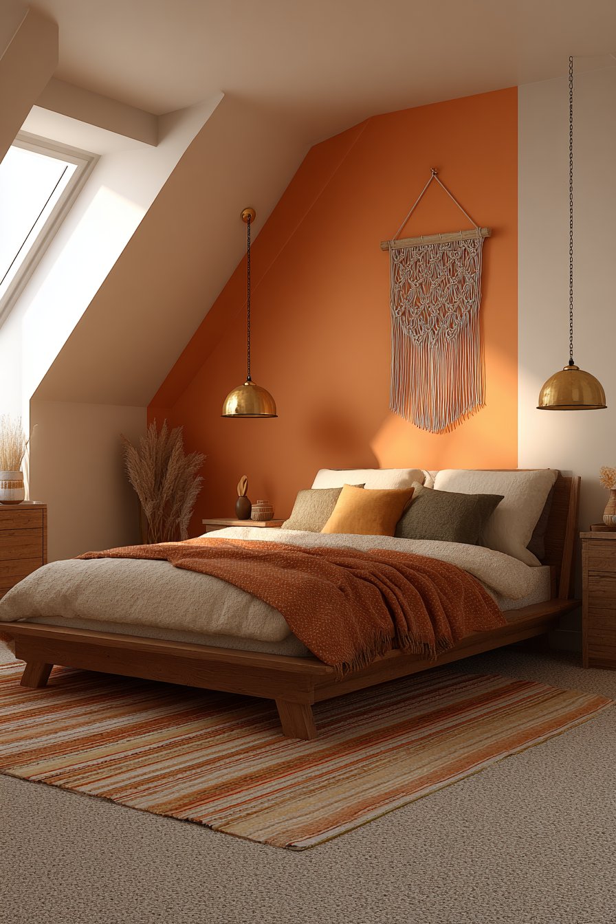 Warm Terracotta Accent Wall