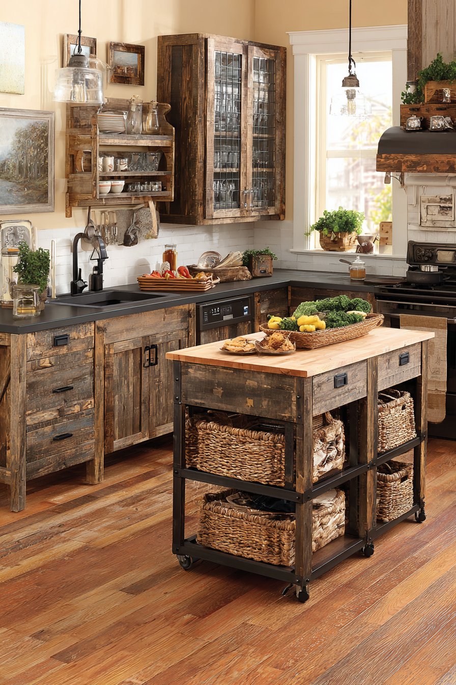 Rustic Reclaimed Wood Character Design