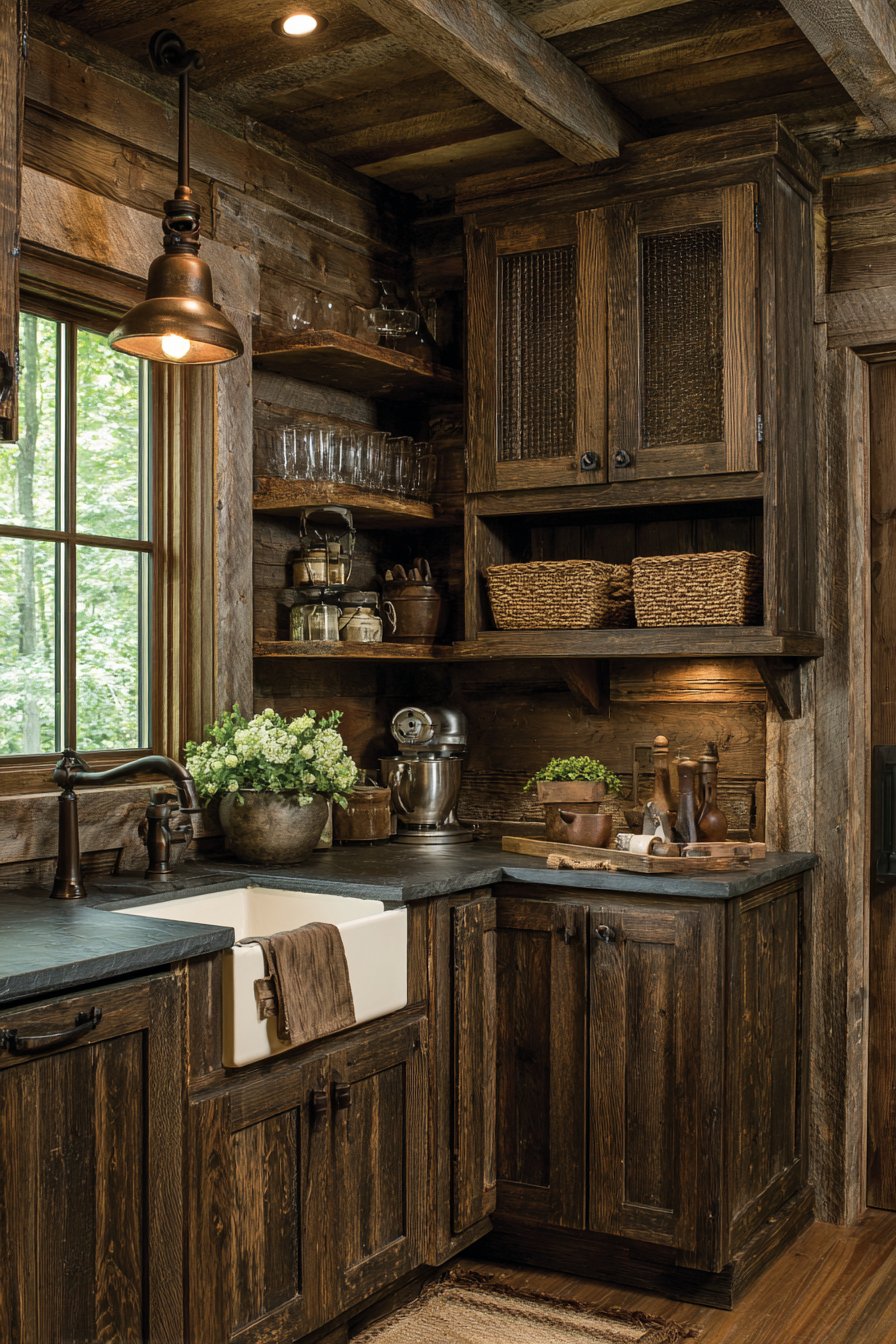 Rustic Reclaimed Wood Character Design