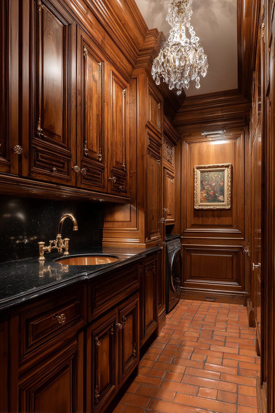 Traditional Elegance with Cherry Cabinetry
