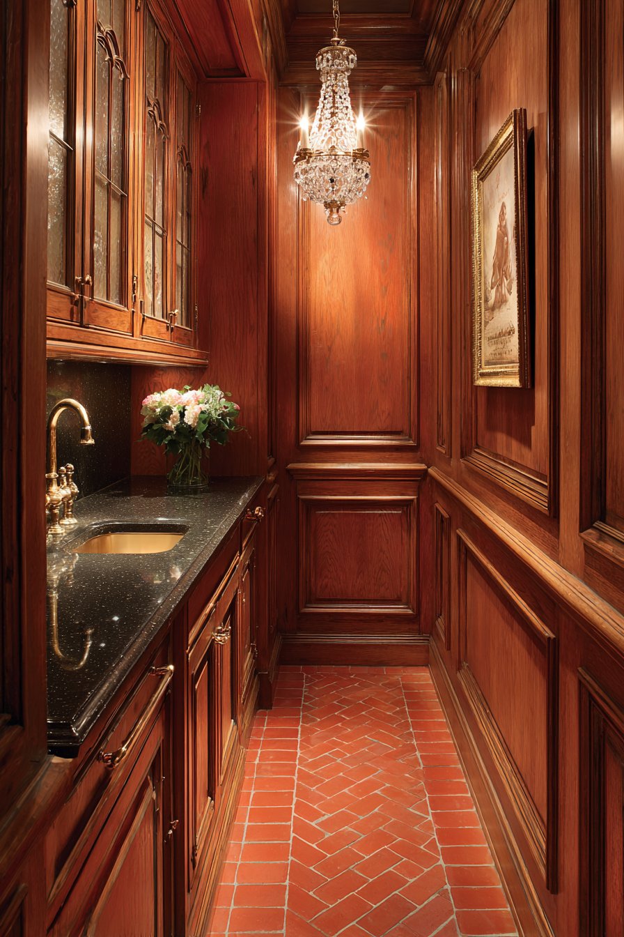 Traditional Elegance with Cherry Cabinetry
