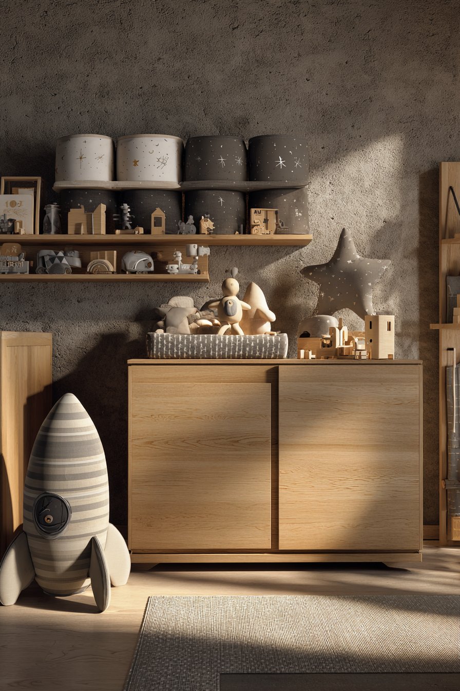 Horizontal Cabinet Toy Storage