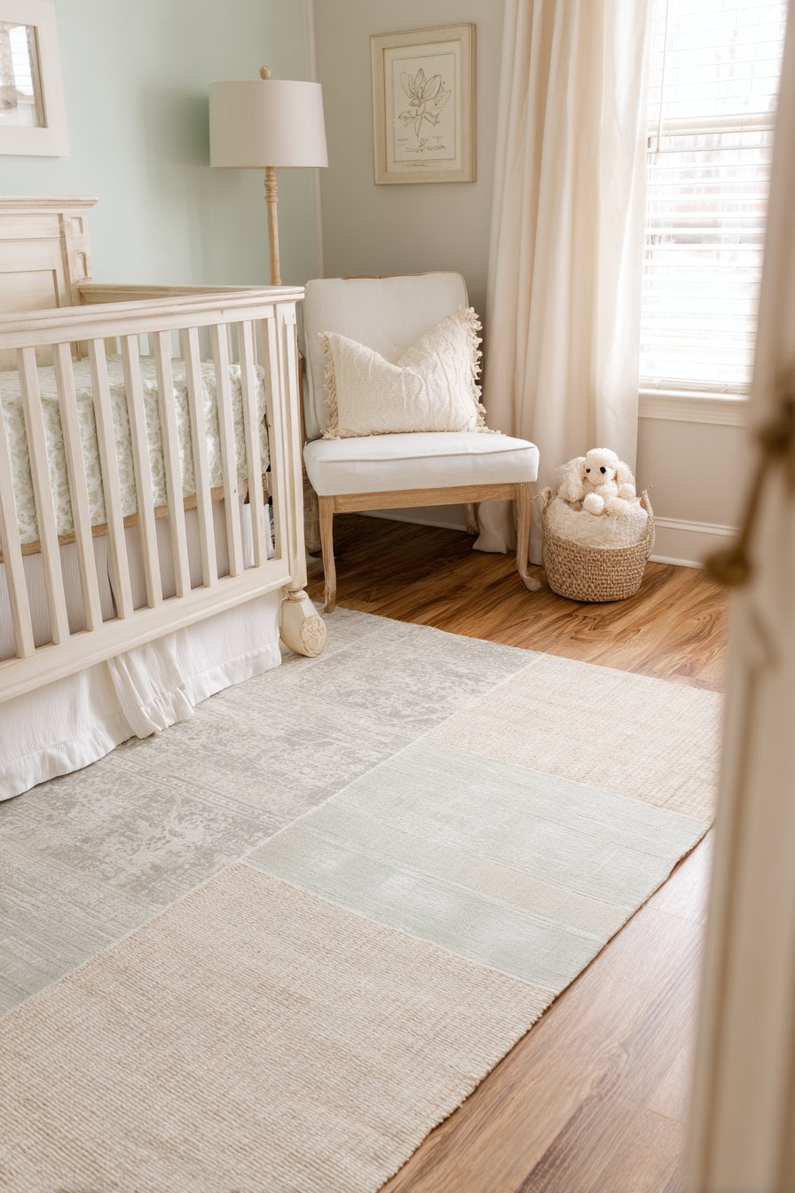 Layered Vintage Rug Flooring Detail