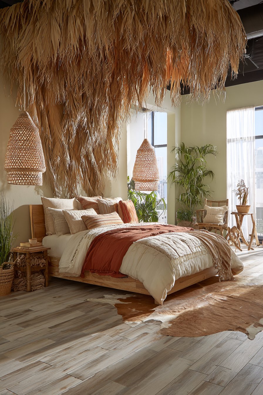 Dried Palm Sculptural Drama