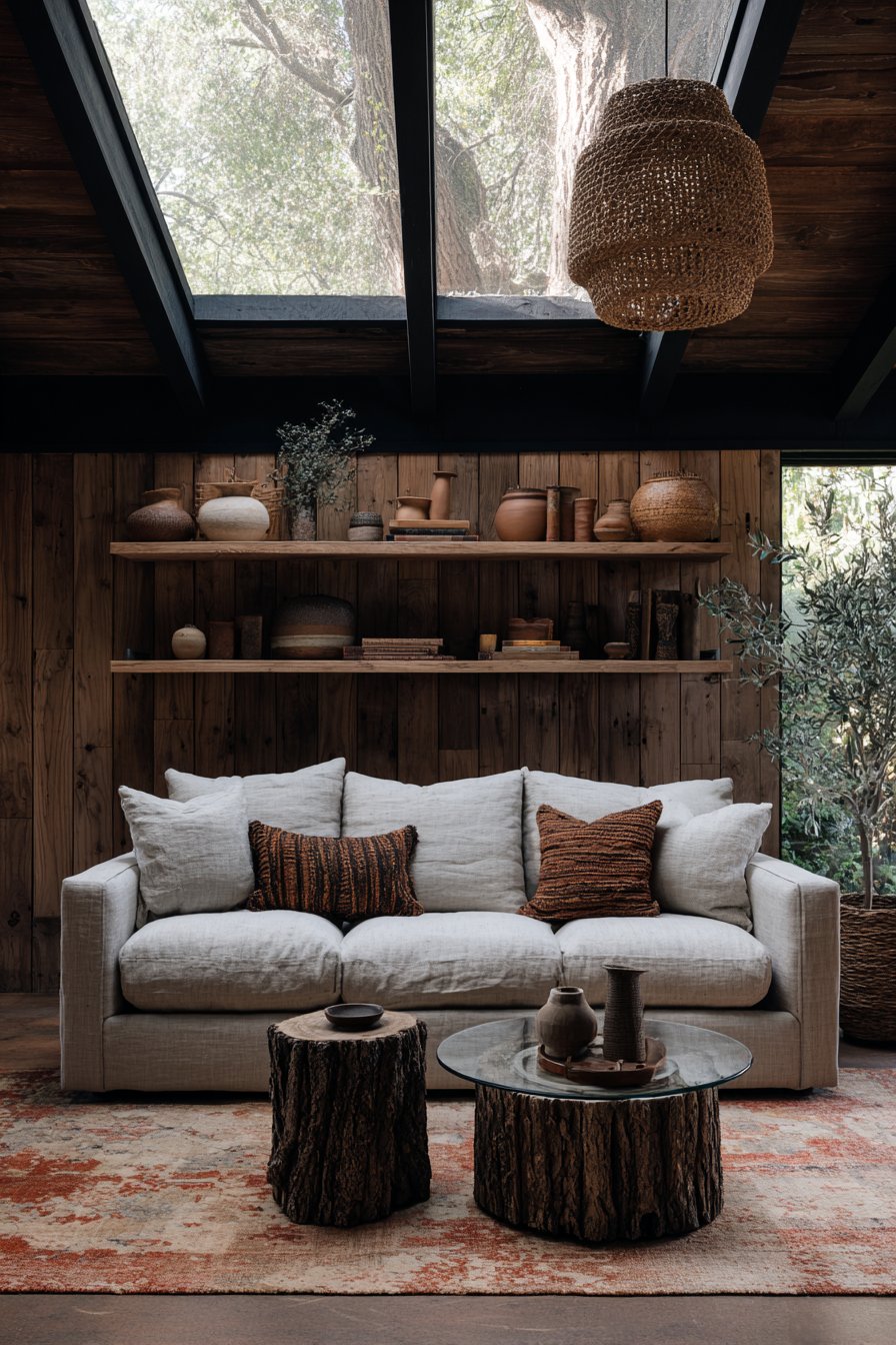 Vertical Wood Plank Rhythm