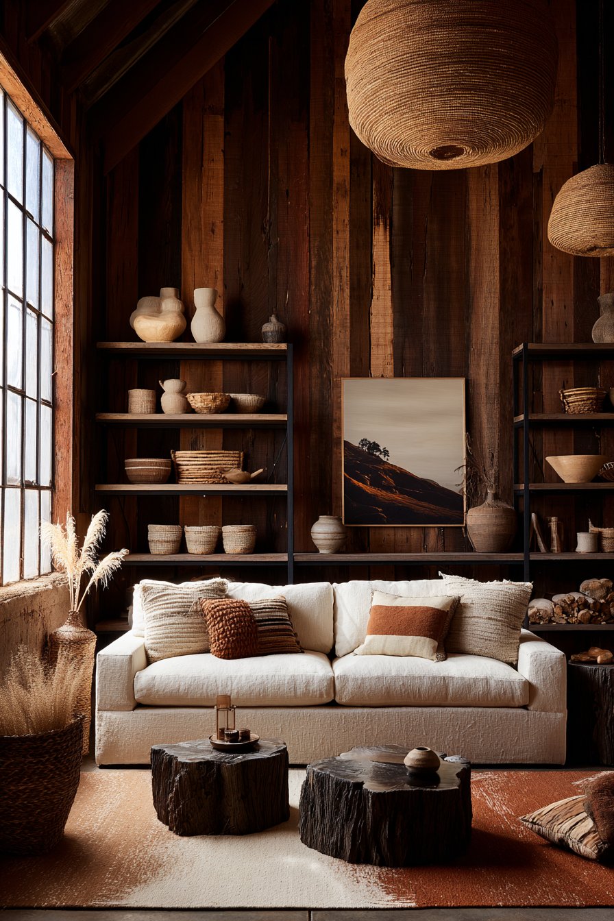 Vertical Wood Plank Rhythm