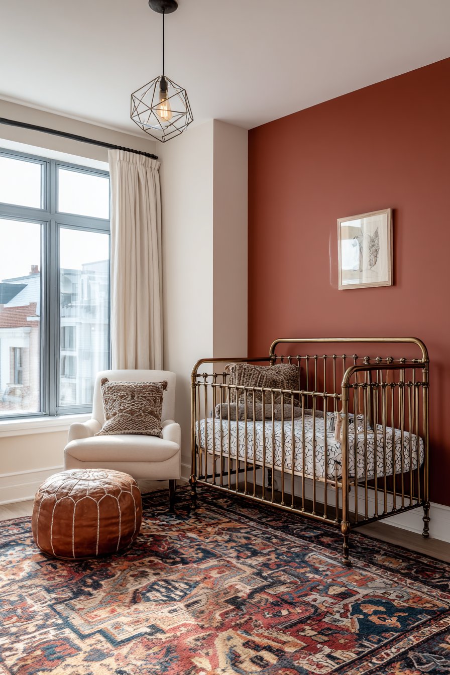 Bold Terracotta Color Blocking