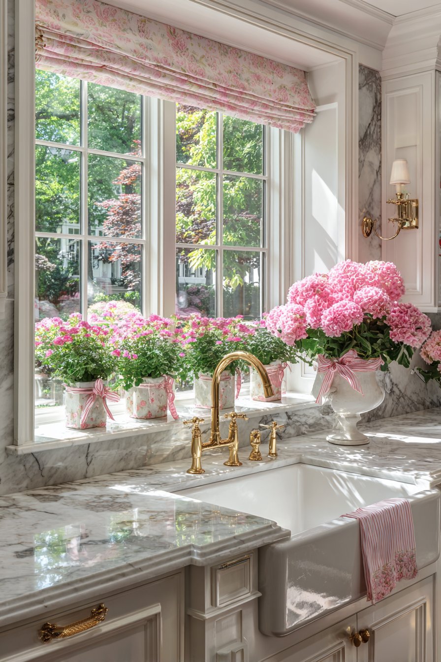 Garden View Window with Herb Display