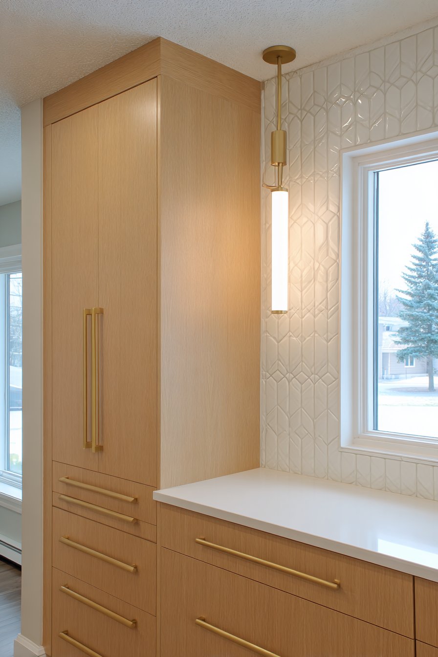 Scandinavian Simplicity Gold Kitchen