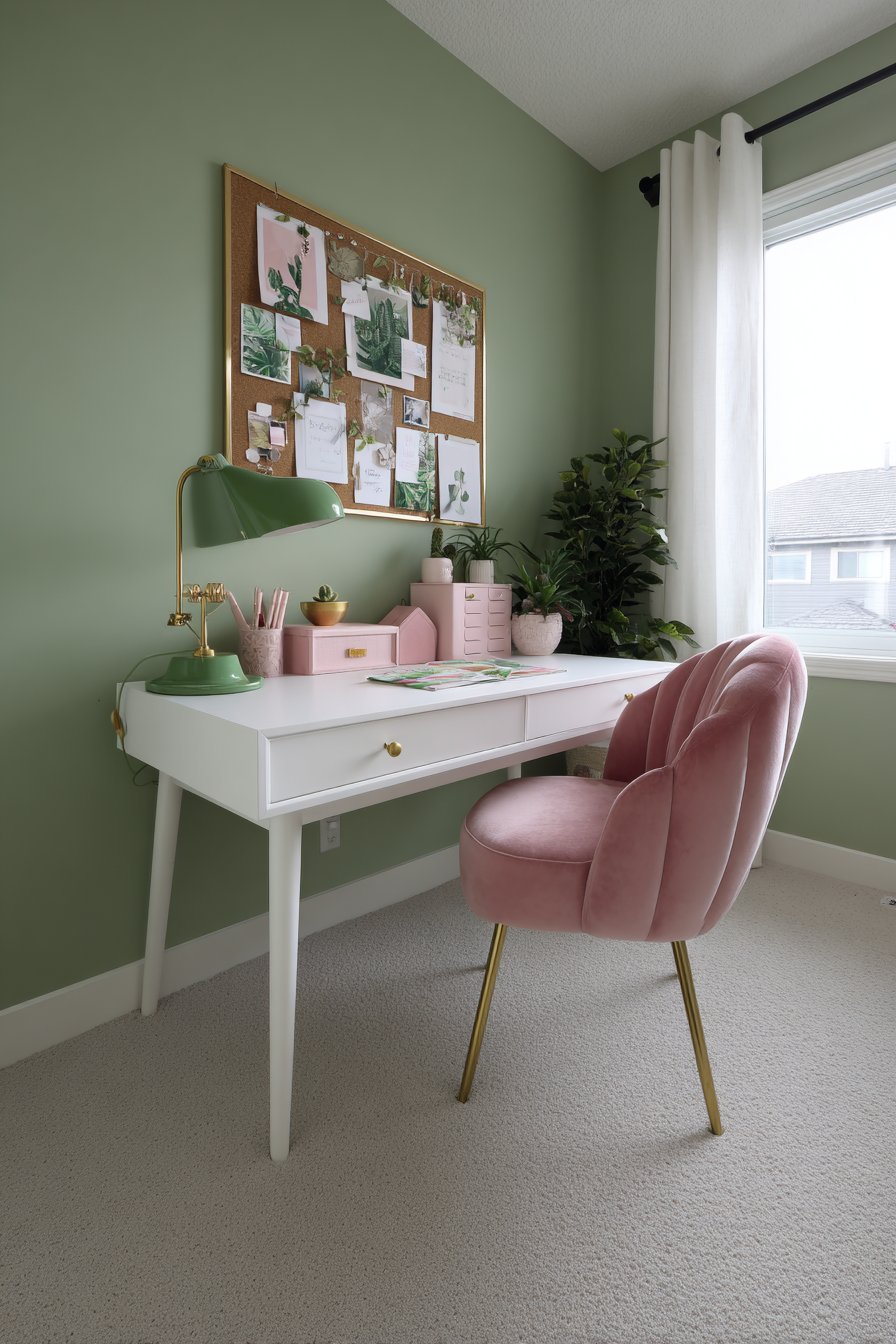 Feminine Home Office Nook