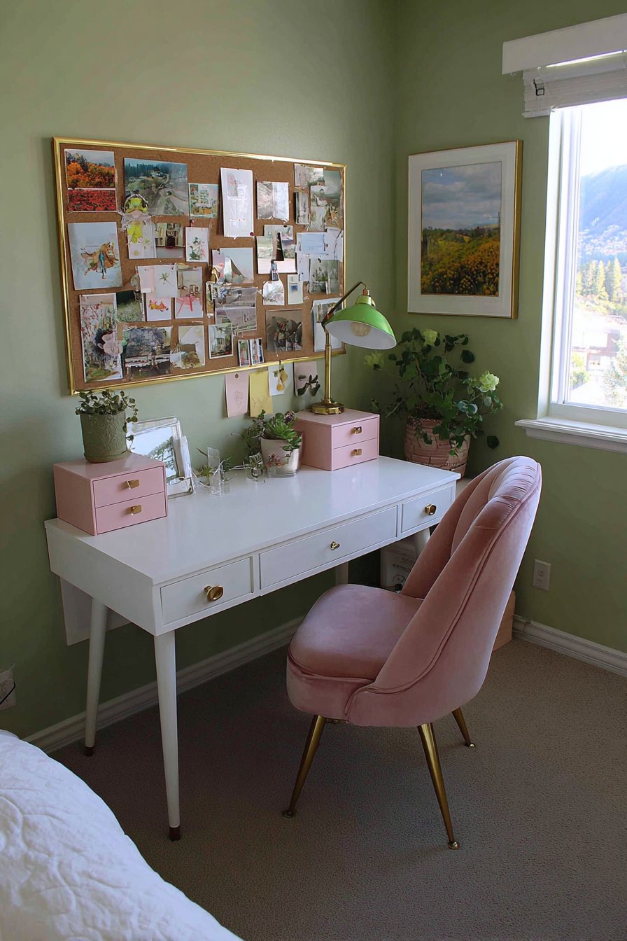 Feminine Home Office Nook