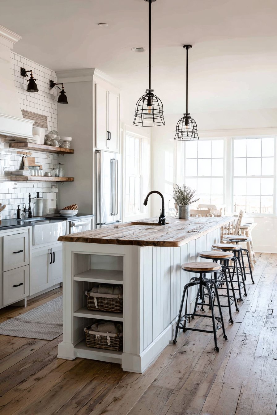 Modern Farmhouse Shiplap Island