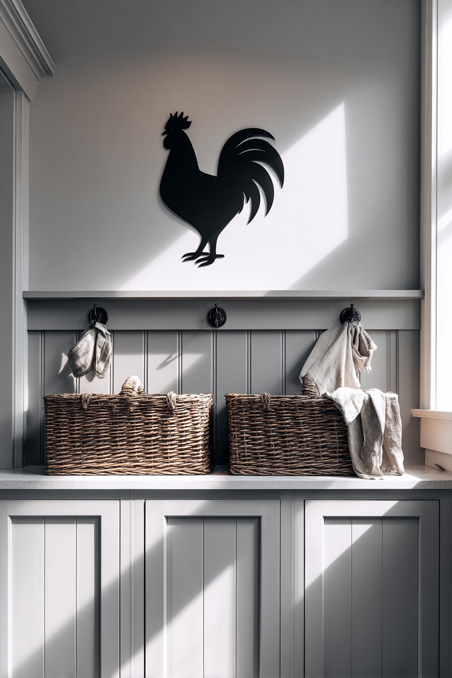 Modern Farmhouse Metal Silhouette Art