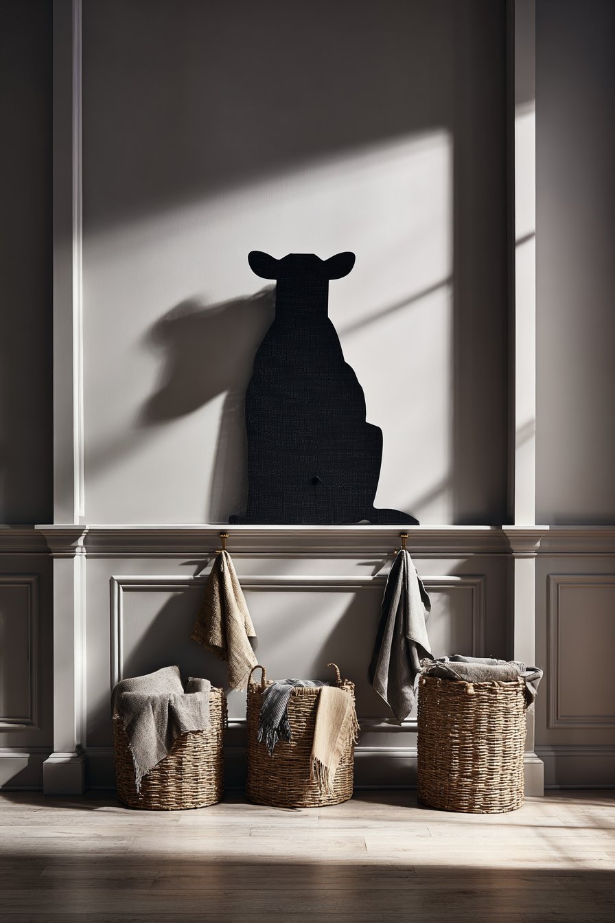 Modern Farmhouse Metal Silhouette Art