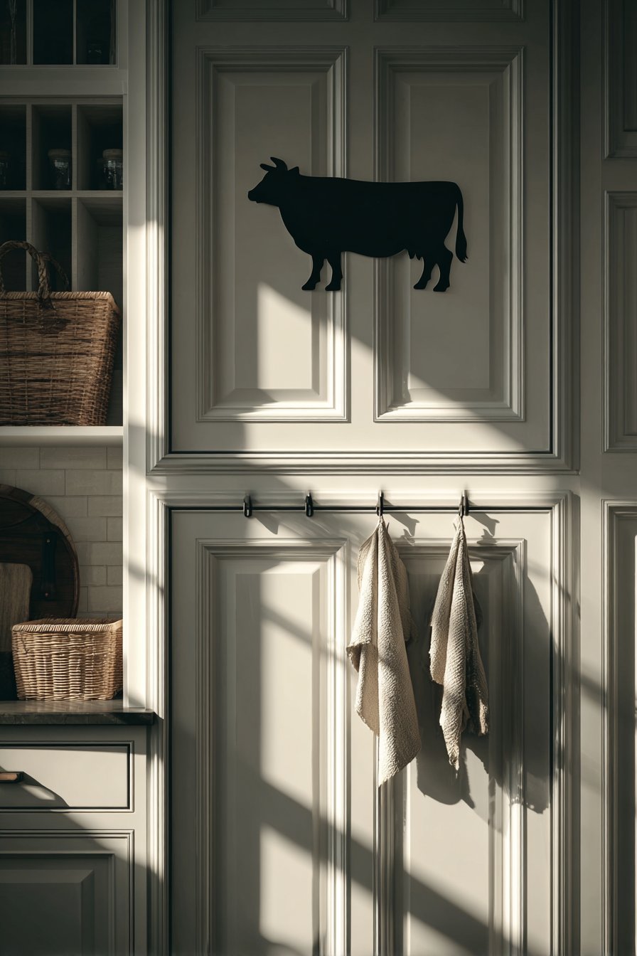 Modern Farmhouse Metal Silhouette Art