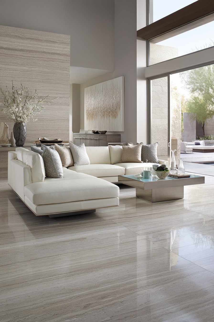 Minimalist Luxury with Venetian Plaster Walls