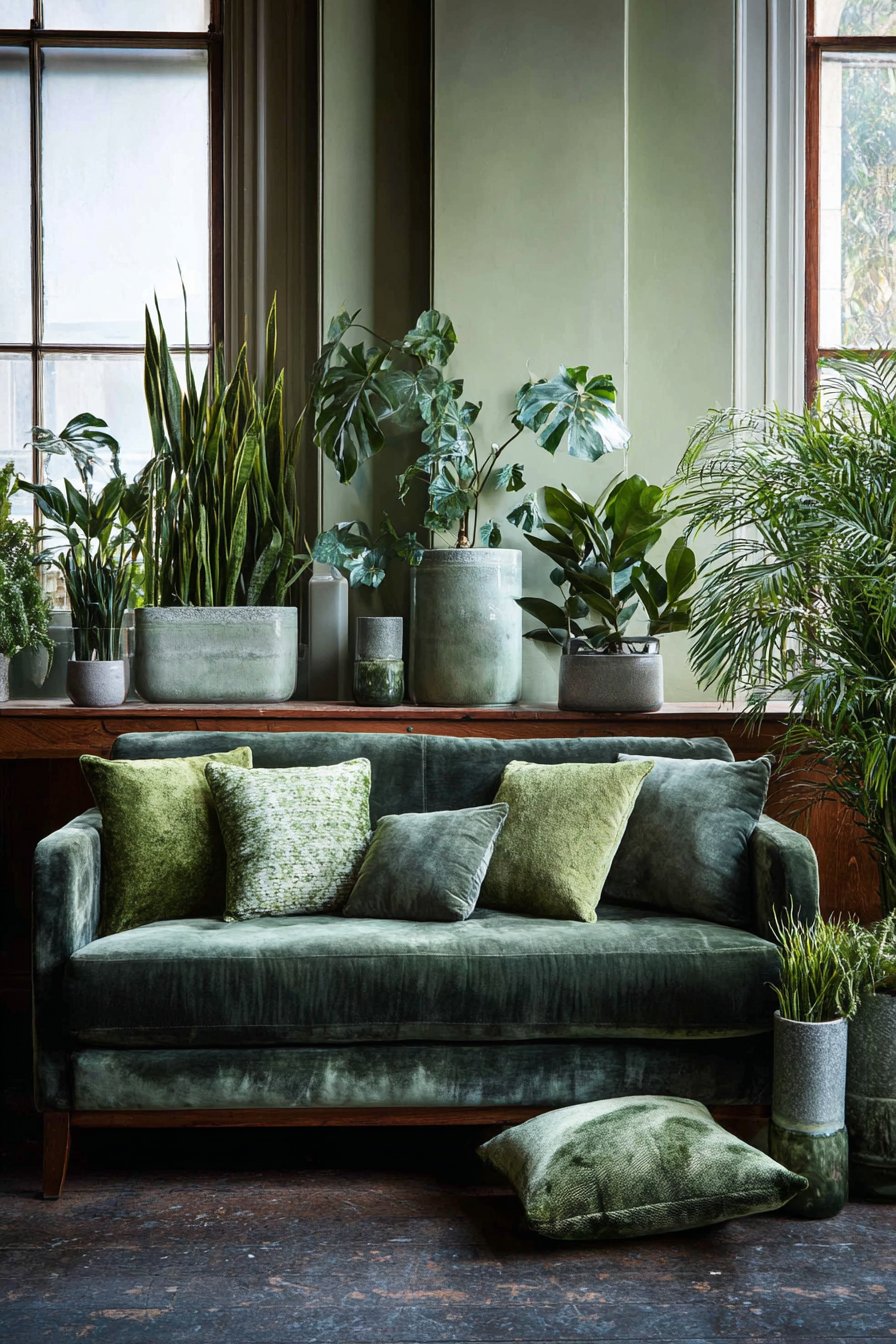 Monochromatic Green Color Story