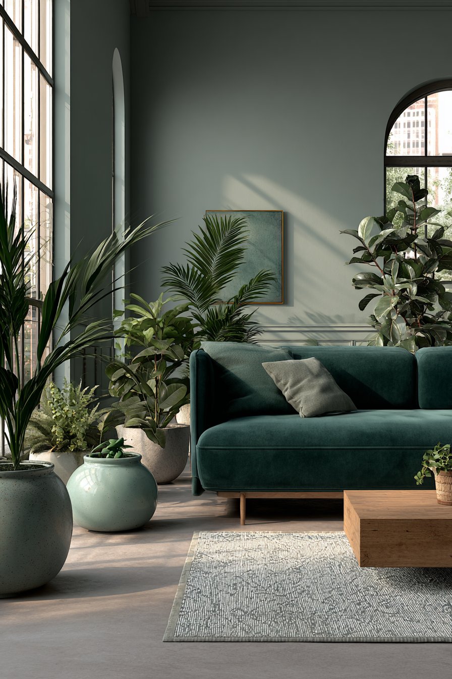 Monochromatic Green Color Story