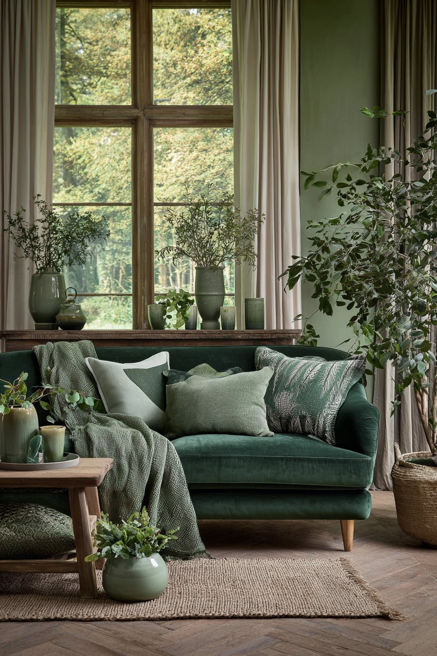 Monochromatic Green Color Story