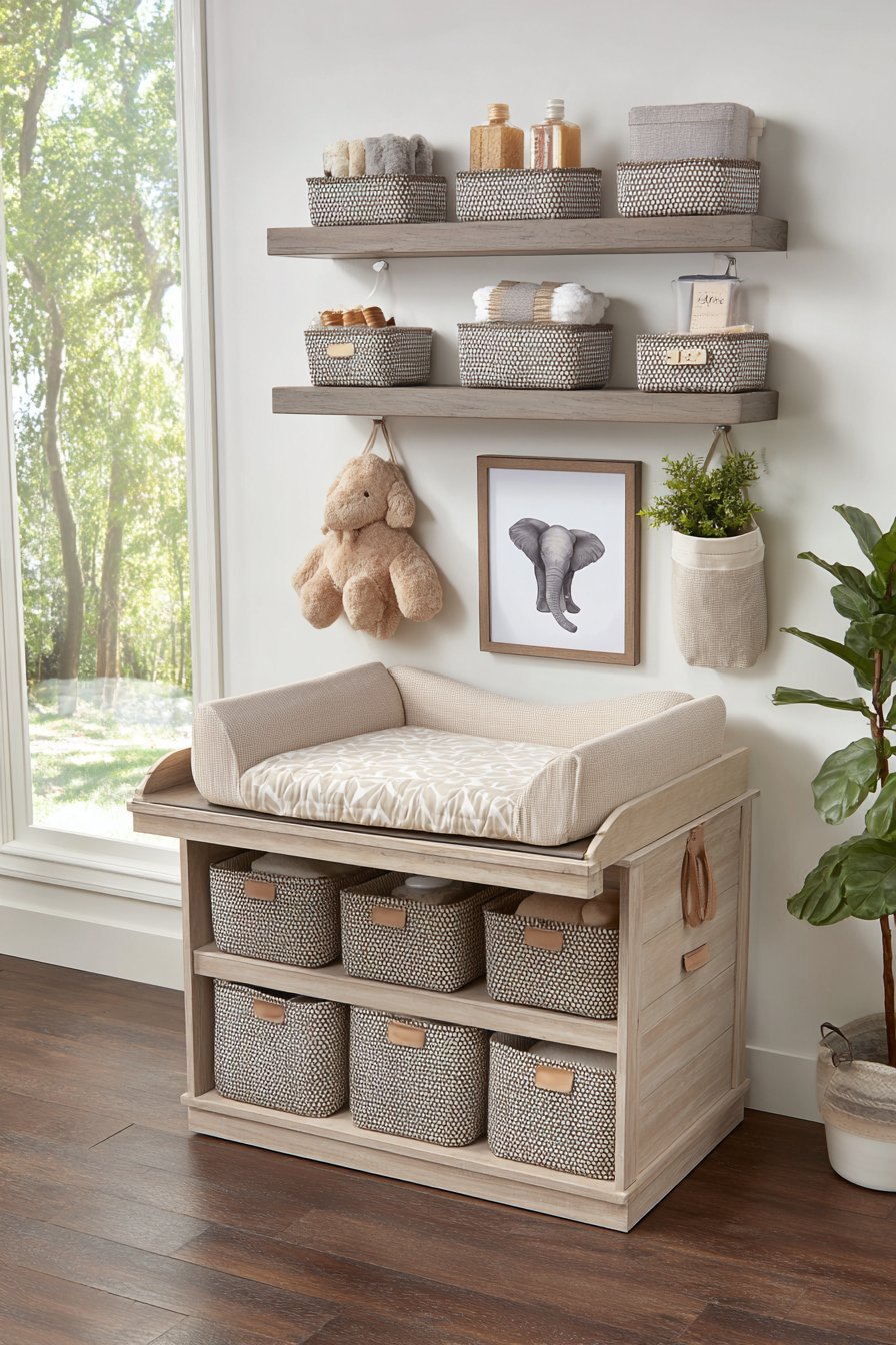 Functional Diaper Changing Station