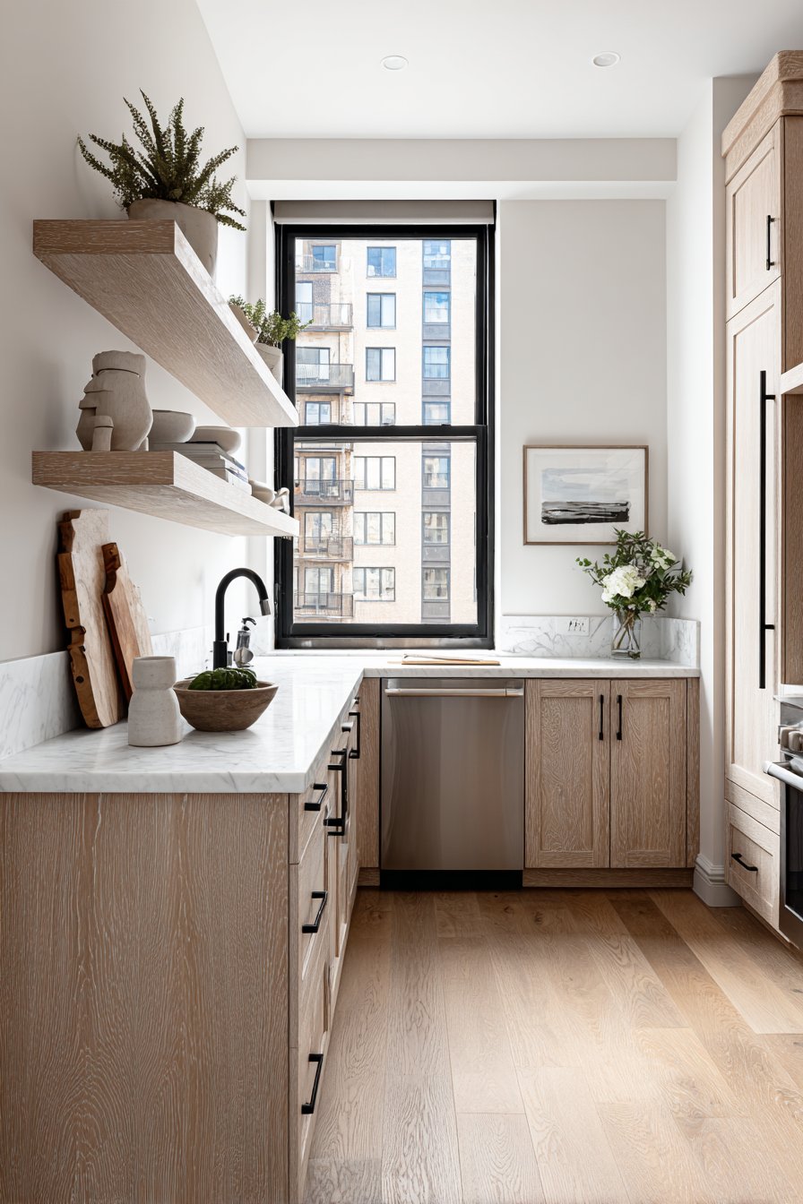 Efficient U-Shaped Kitchen Layout