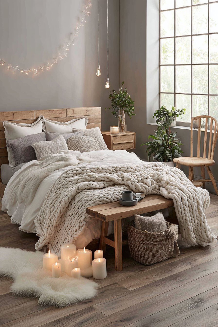 Scandinavian-Inspired Guest Room with Hygge Principles