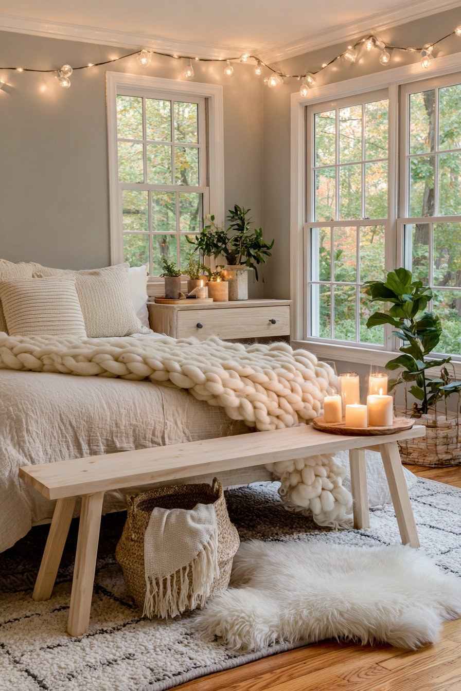 Scandinavian-Inspired Guest Room with Hygge Principles