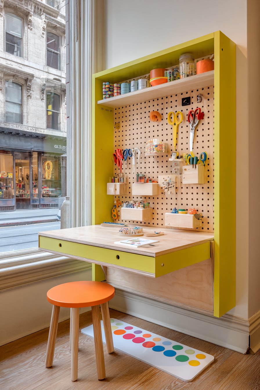 Fold-Down Craft Corner