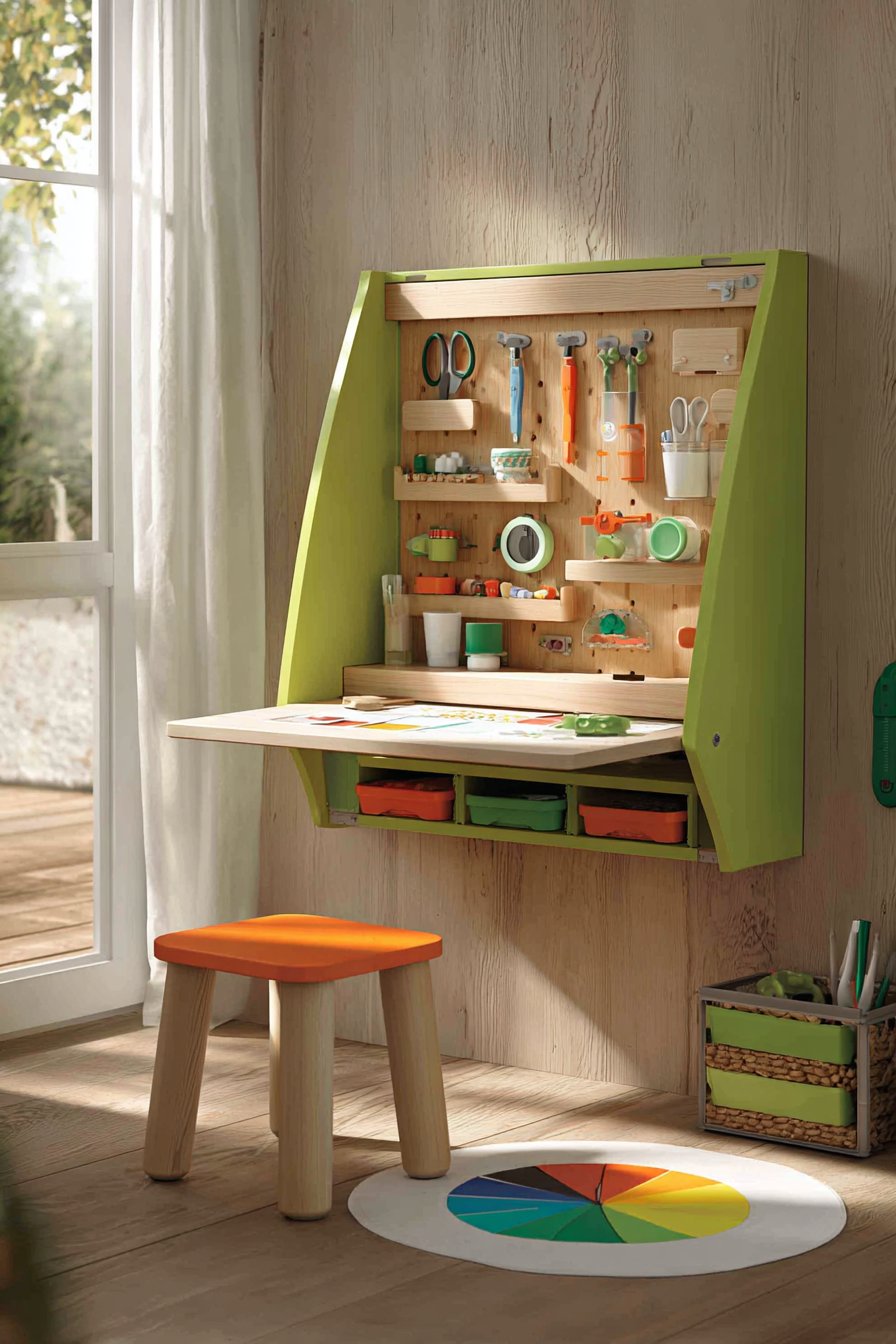 Fold-Down Craft Corner