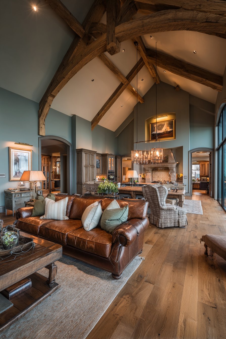 Rustic Exposed Beam Ceiling