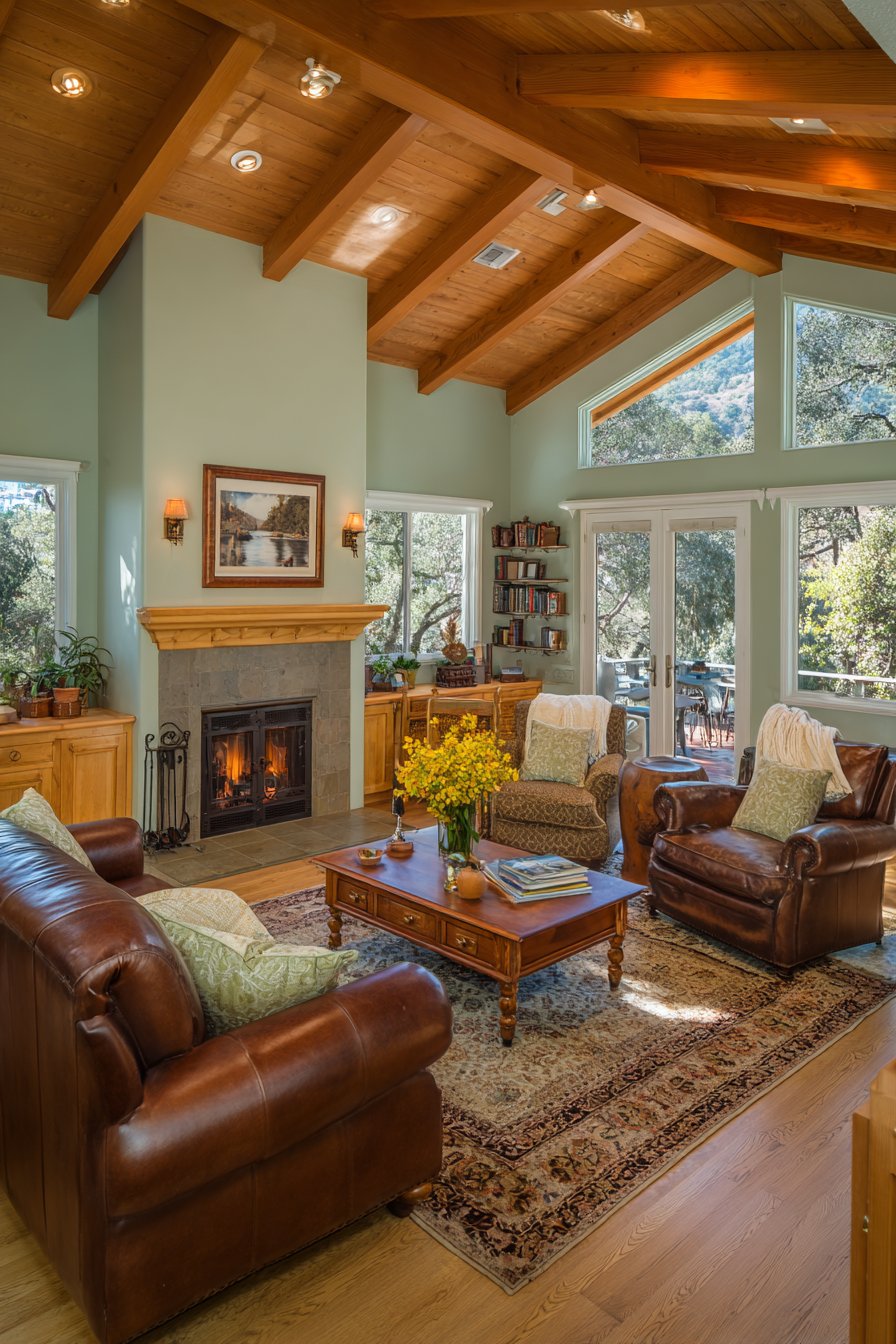 Rustic Exposed Beam Ceiling