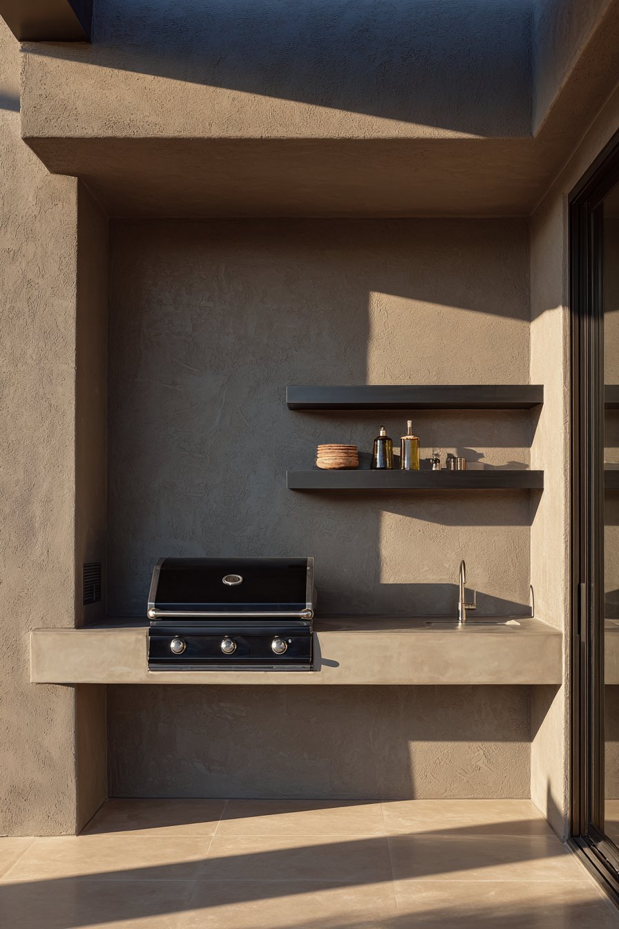 Minimalist Floating Concrete Design