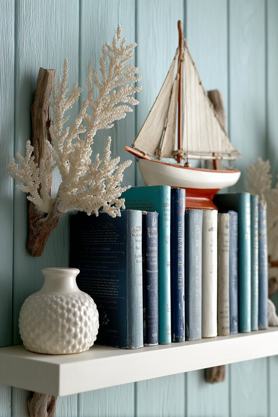 Maritime Book Collection Display